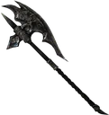 Ebony Battleaxe of Fire