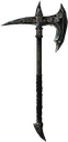 Ebony War Axe of the Blaze